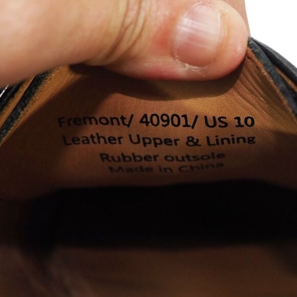 Warfield & Grand Fremont Cap Toe Leather Oxfords Men's 10 Black - Picture 11 of 12